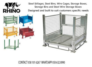 COLLAPSIBLE STORAGE BINS manufactured by Bakjam Extremely strong construction our steel stillages last years