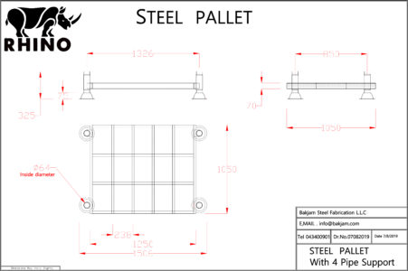 Steel Pallet Pallet Type 4-750-LGalvanized Post Pallet Type 4-750-L