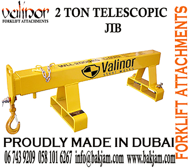 TELESCOPIC JIB FORKLIFT JIB ATTACHMENTS DUBAI TELESCOPIC-FIXED-V