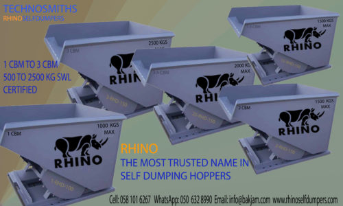RHINO SELF DUMPING HOPPERS ARE THE INDUSTRY LEADER SELF DUMPING HOPPERS IN DOHA, QATAR.  RHINO