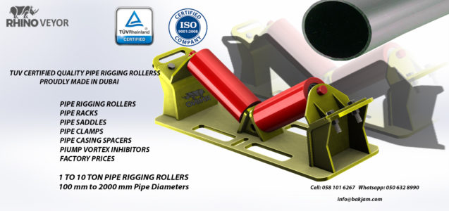 PIPE RIGGING ROLLERS-BEAM CLAMP ROLLERS- DIRECT FROM FACTORY
