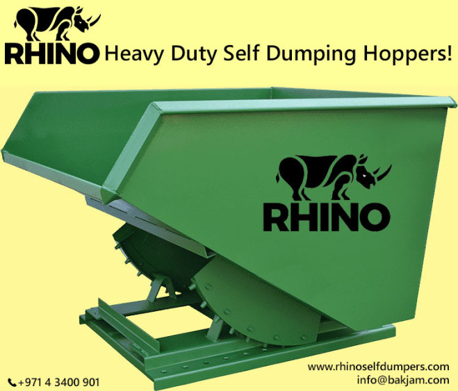 RHINO STAINLESS STEEL CUSTOM FABRICATION SELF DUMPING HOPPERS