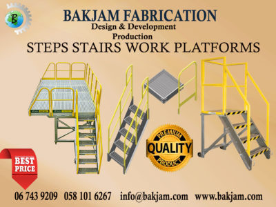 WORK PLATFORMS-CROSSOVER BRIDGES-LADDERS-WALKWAYS Crossover bridges and stairs