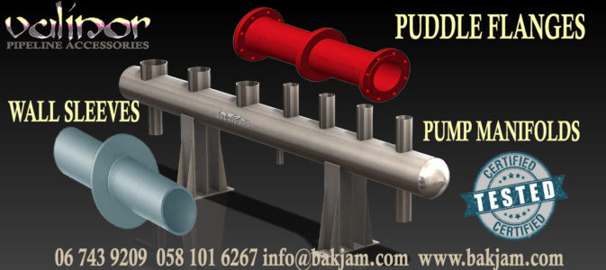 PUDDLE FLANGES-WALL SLEEVES MANUFACTURED IN GALVANIZED CARBON STEEL, STAINLESS STEEL