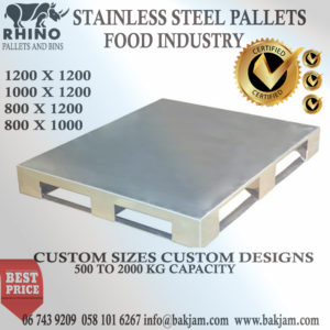 STAINLESS STEEL FLAT PALLETS
